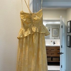 Xs yellow Vici maxi dress like new